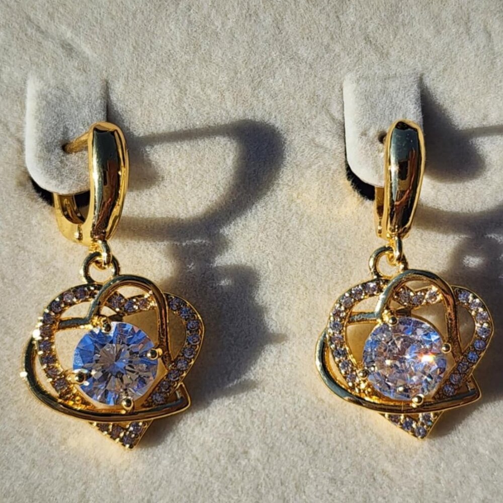 Double Heart Earrings